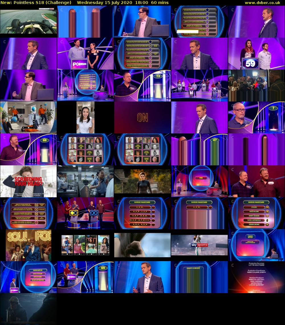 Pointless S18 (Challenge) Wednesday 15 July 2020 18:00 - 19:00