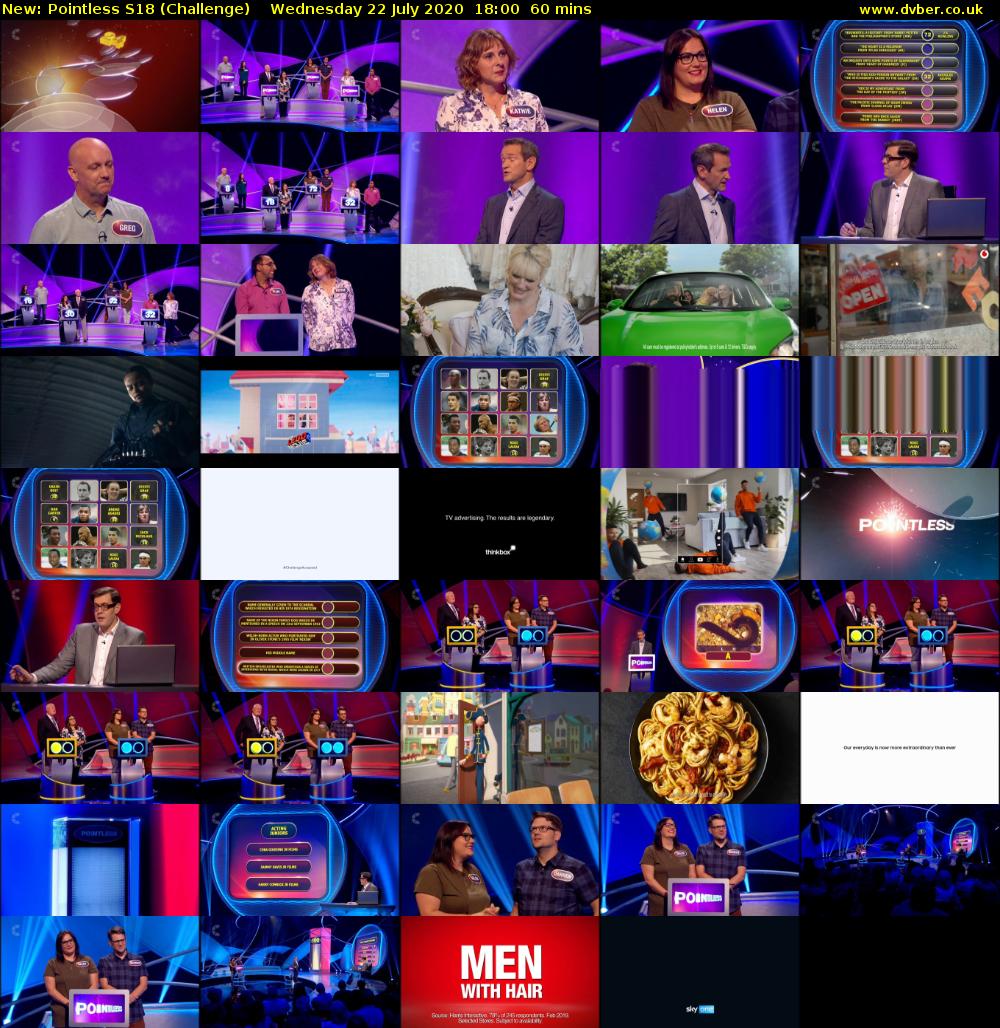 Pointless S18 (Challenge) Wednesday 22 July 2020 18:00 - 19:00