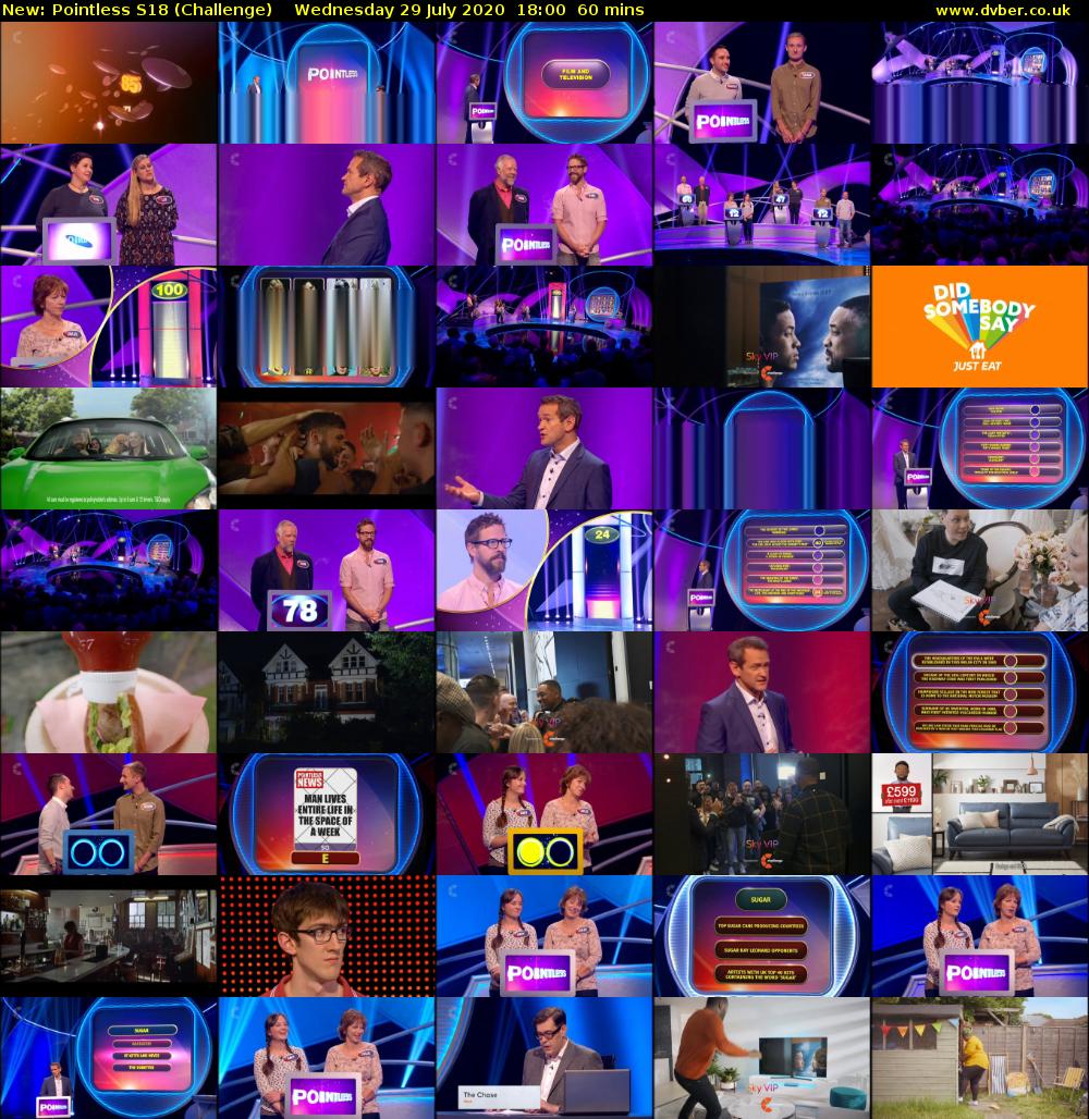 Pointless S18 (Challenge) Wednesday 29 July 2020 18:00 - 19:00