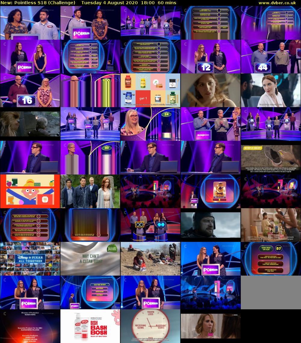 Pointless S18 (Challenge) Tuesday 4 August 2020 18:00 - 19:00