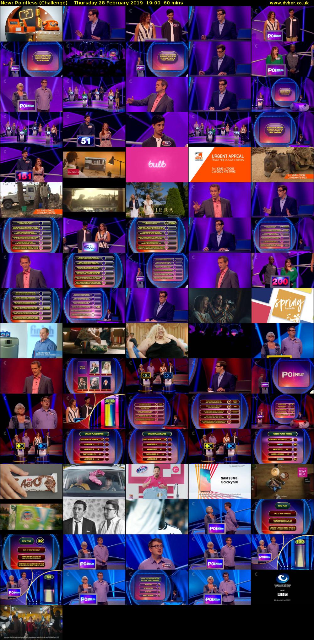 Pointless (Challenge) Thursday 28 February 2019 19:00 - 20:00