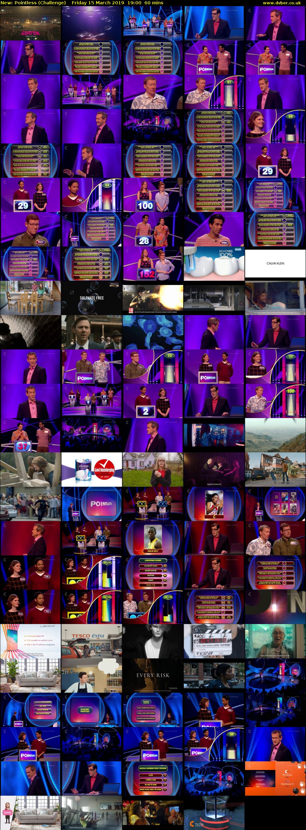 Pointless (Challenge) Friday 15 March 2019 19:00 - 20:00