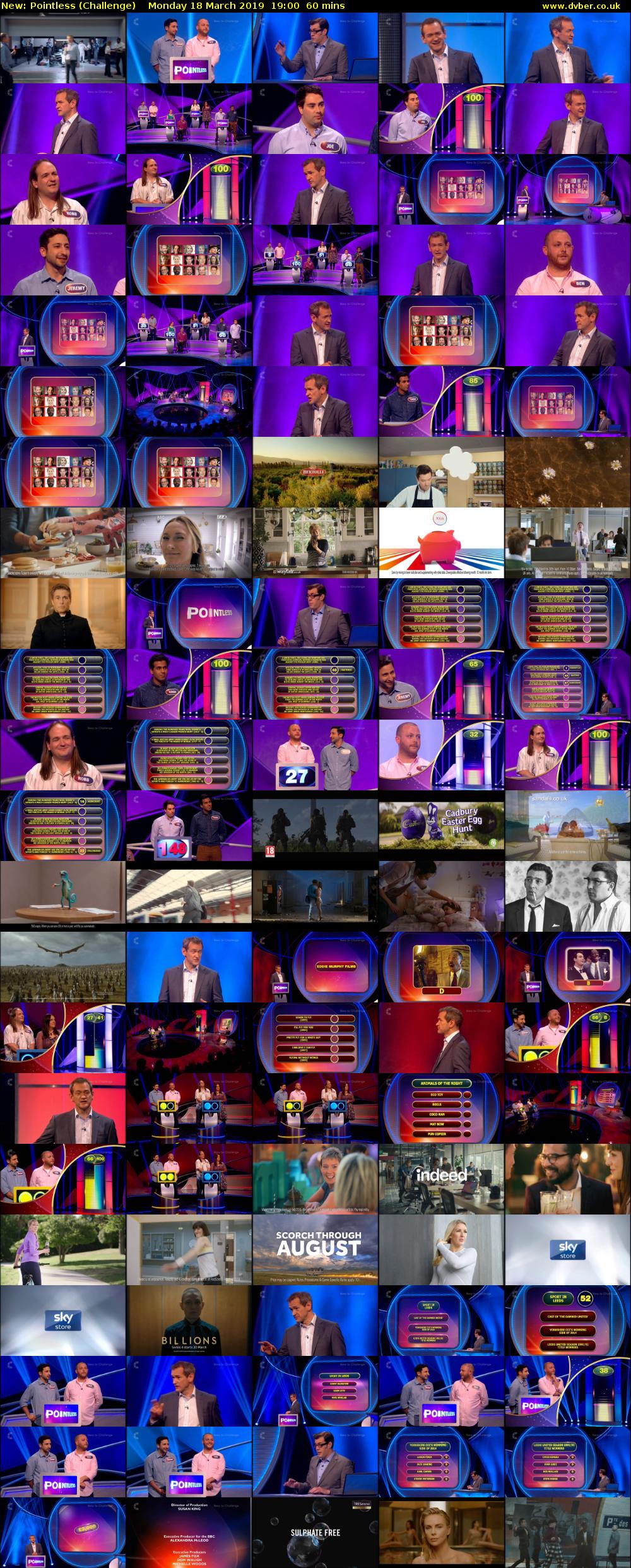 Pointless (Challenge) Monday 18 March 2019 19:00 - 20:00