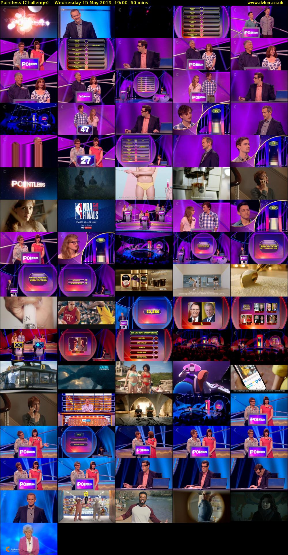Pointless (Challenge) Wednesday 15 May 2019 19:00 - 20:00