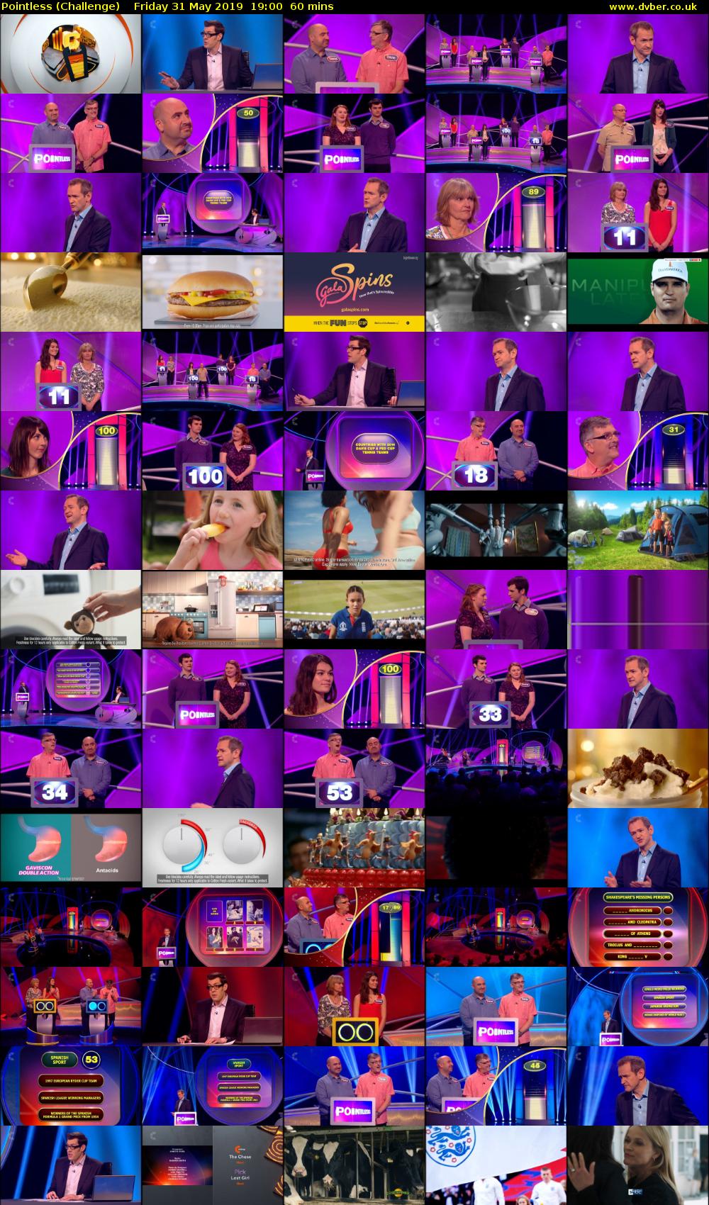 Pointless (Challenge) Friday 31 May 2019 19:00 - 20:00