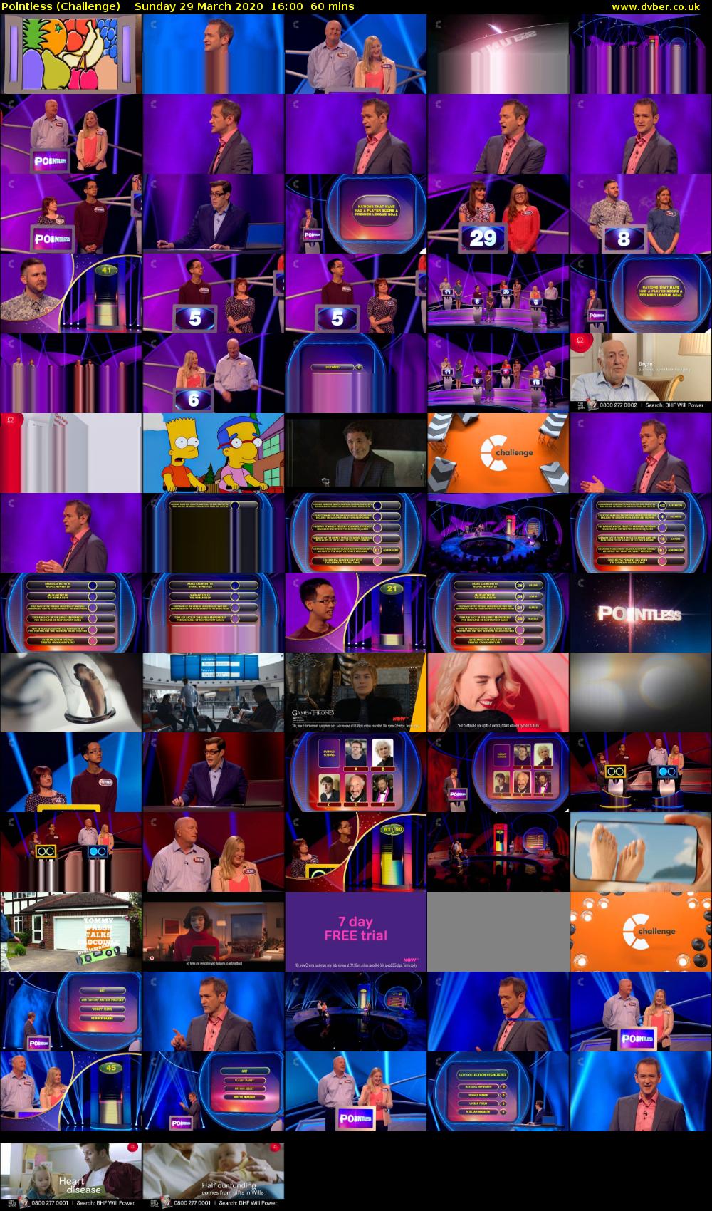 Pointless (Challenge) Sunday 29 March 2020 16:00 - 17:00