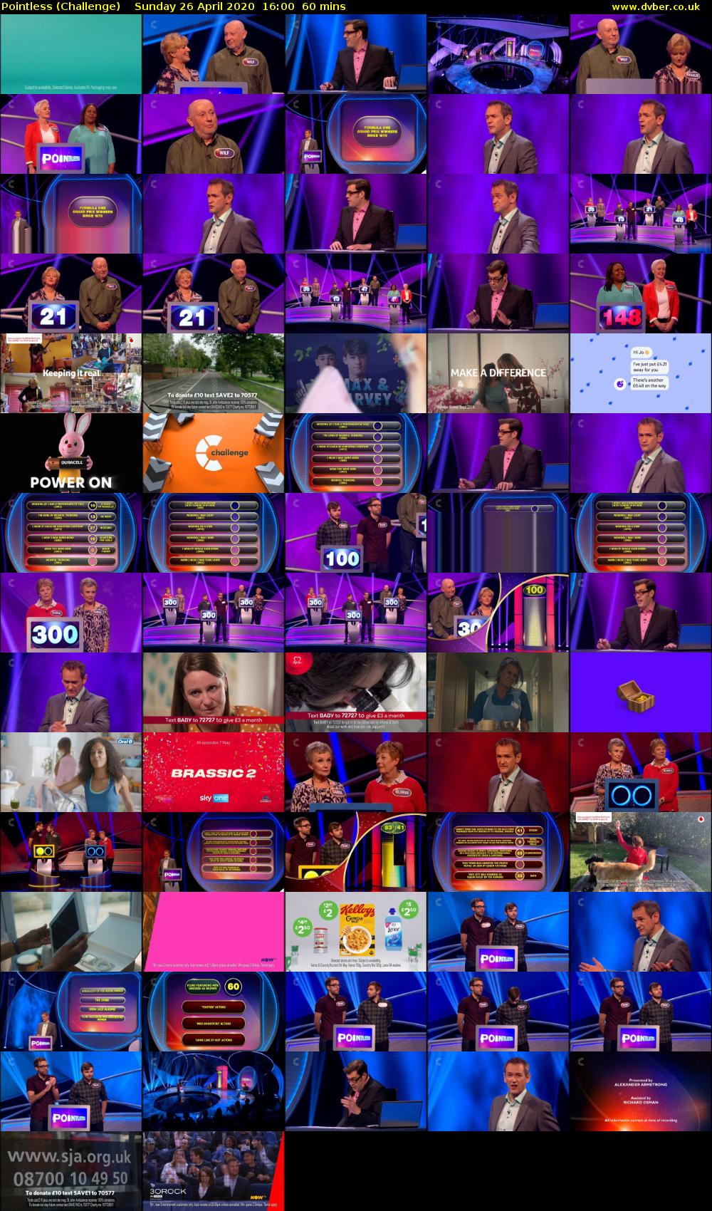 Pointless (Challenge) Sunday 26 April 2020 16:00 - 17:00