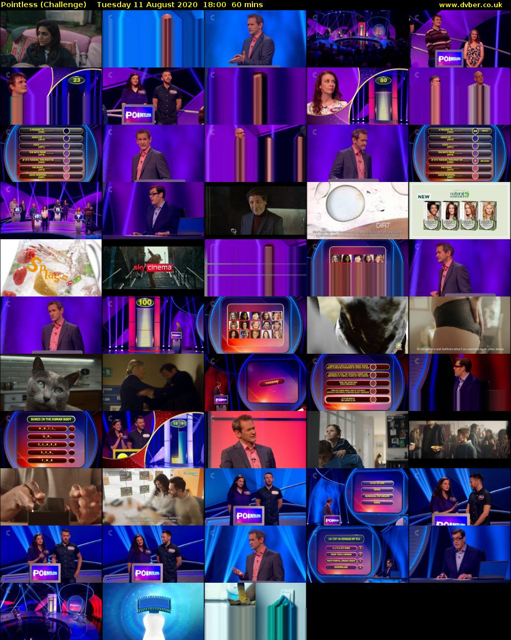 Pointless (Challenge) Tuesday 11 August 2020 18:00 - 19:00