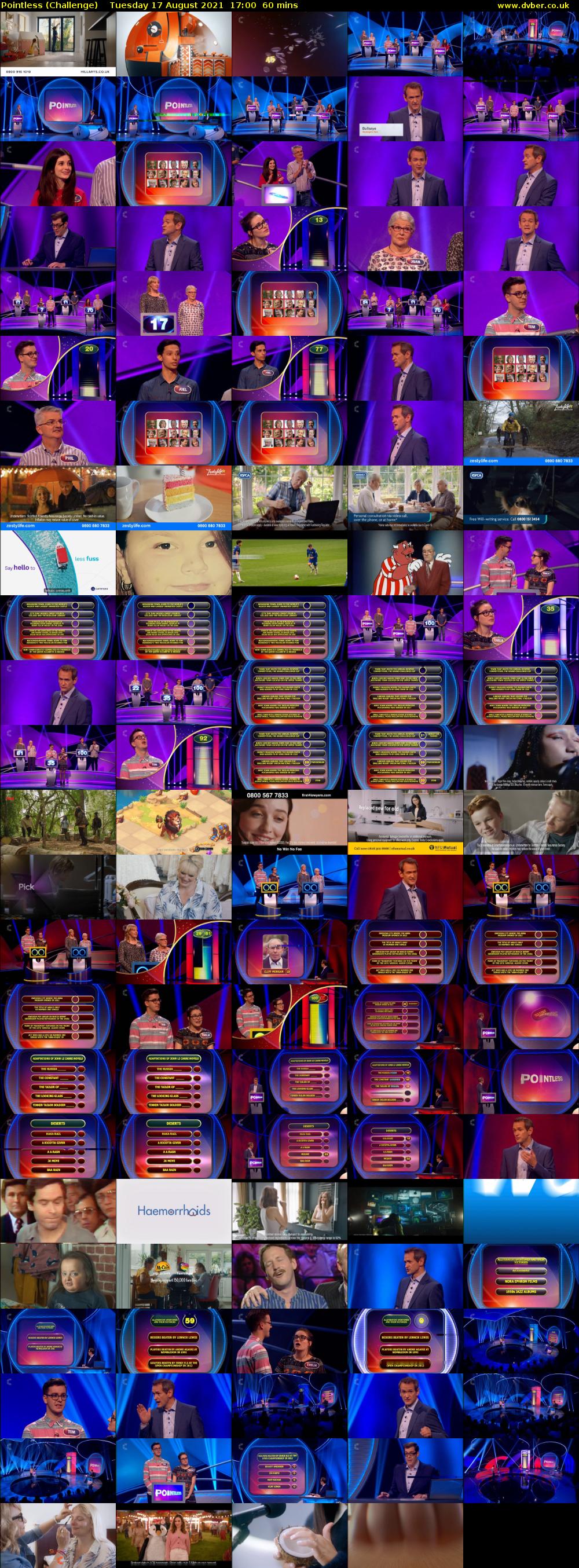 Pointless (Challenge) Tuesday 17 August 2021 17:00 - 18:00