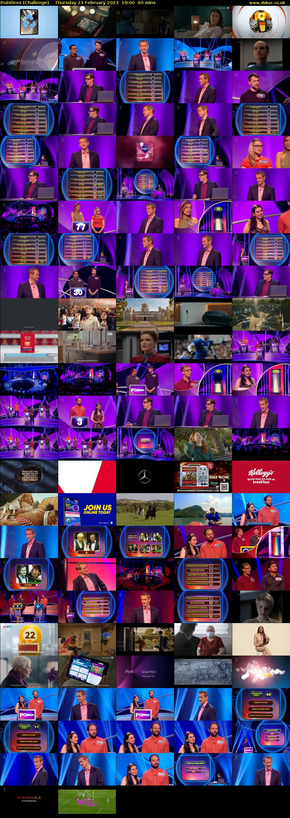 Pointless (Challenge) Thursday 23 February 2023 19:00 - 20:00