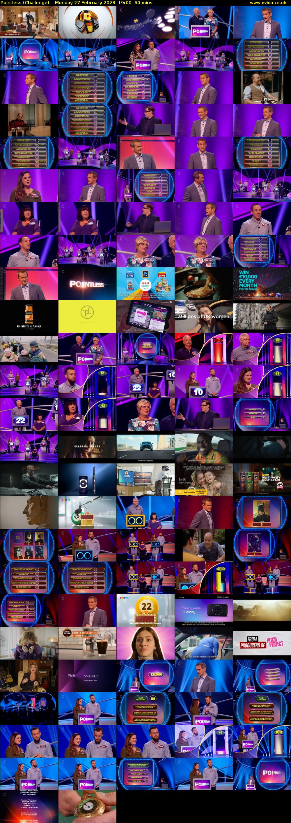 Pointless (Challenge) Monday 27 February 2023 19:00 - 20:00