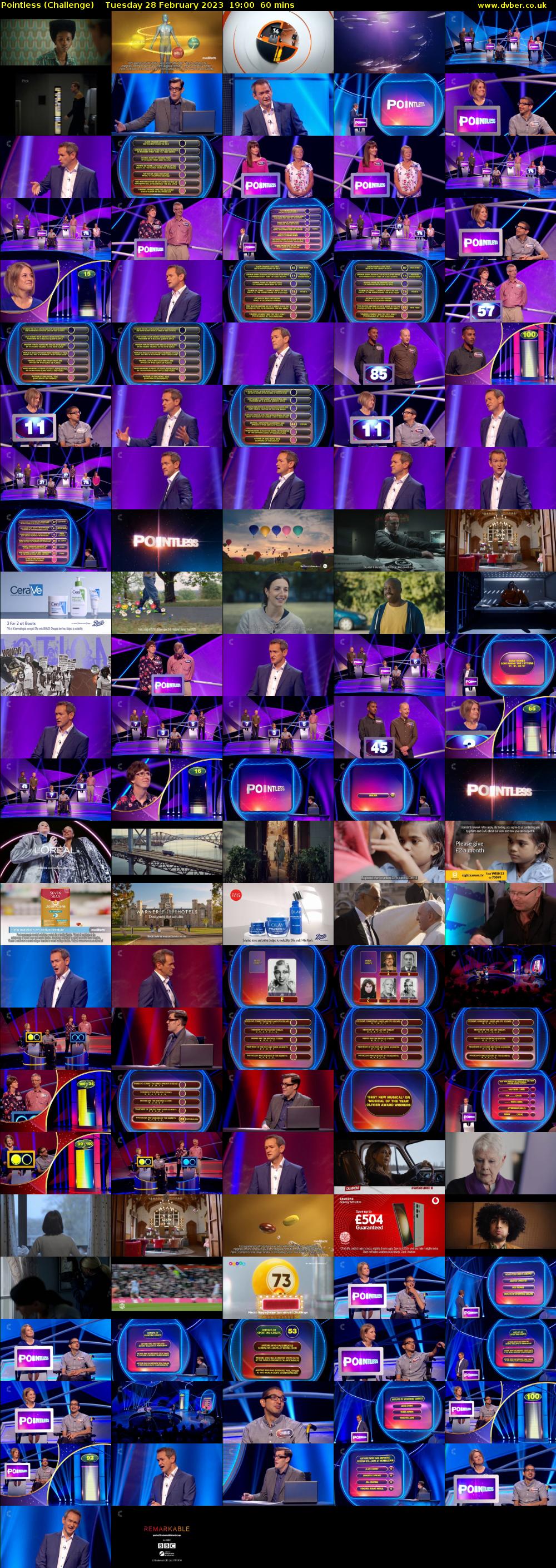 Pointless (Challenge) Tuesday 28 February 2023 19:00 - 20:00