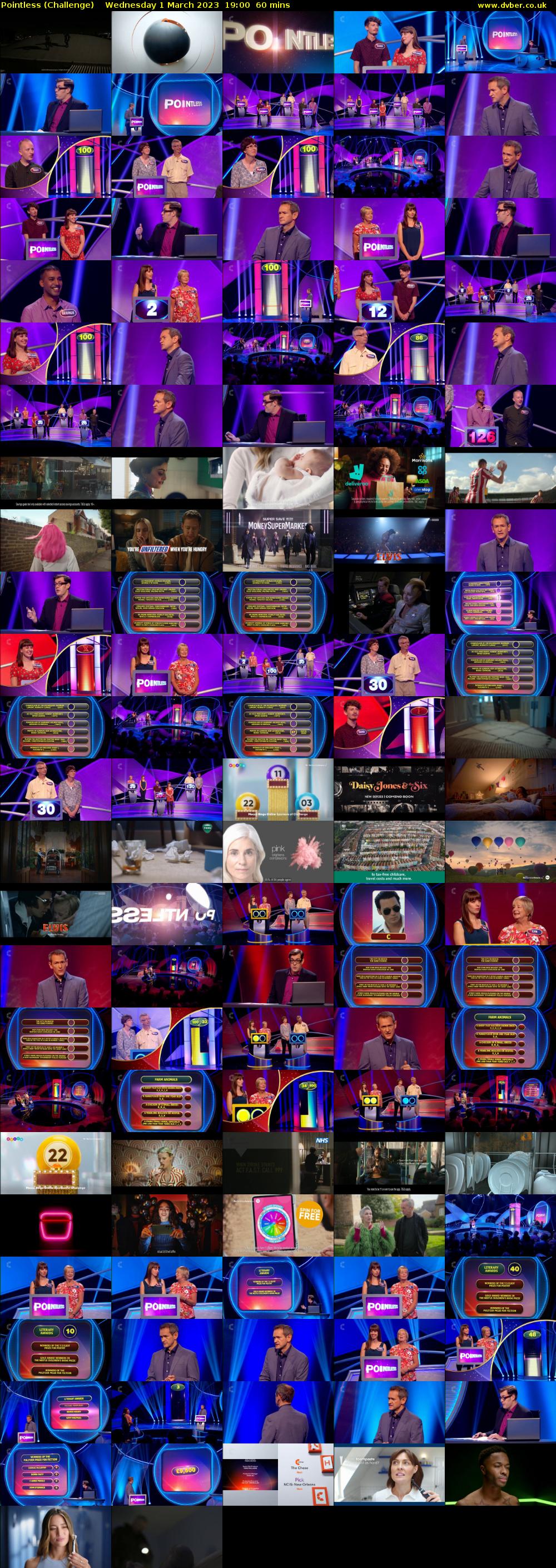Pointless (Challenge) Wednesday 1 March 2023 19:00 - 20:00