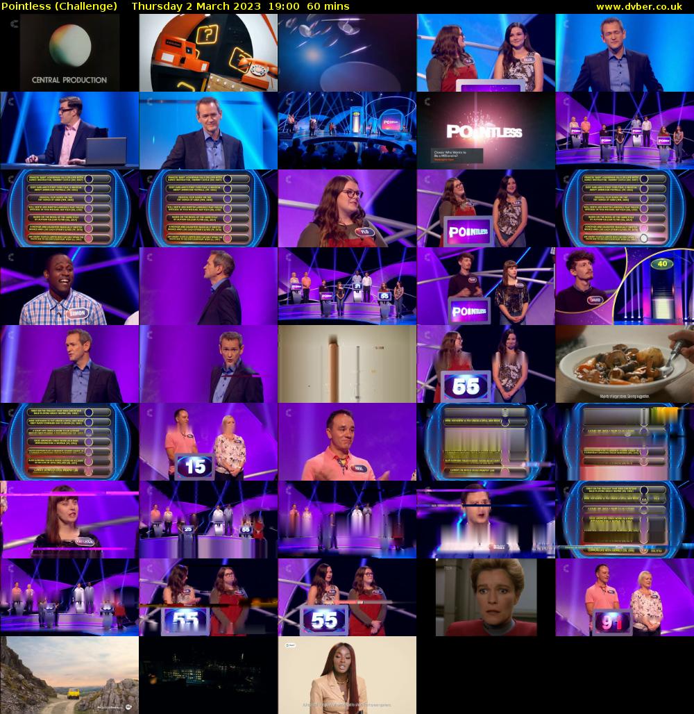 Pointless (Challenge) Thursday 2 March 2023 19:00 - 20:00