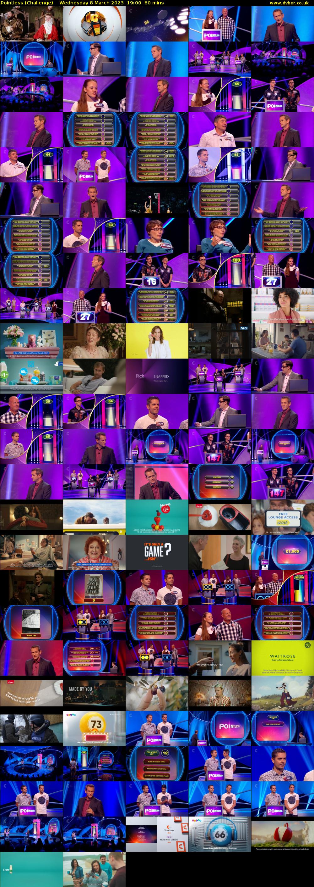 Pointless (Challenge) Wednesday 8 March 2023 19:00 - 20:00
