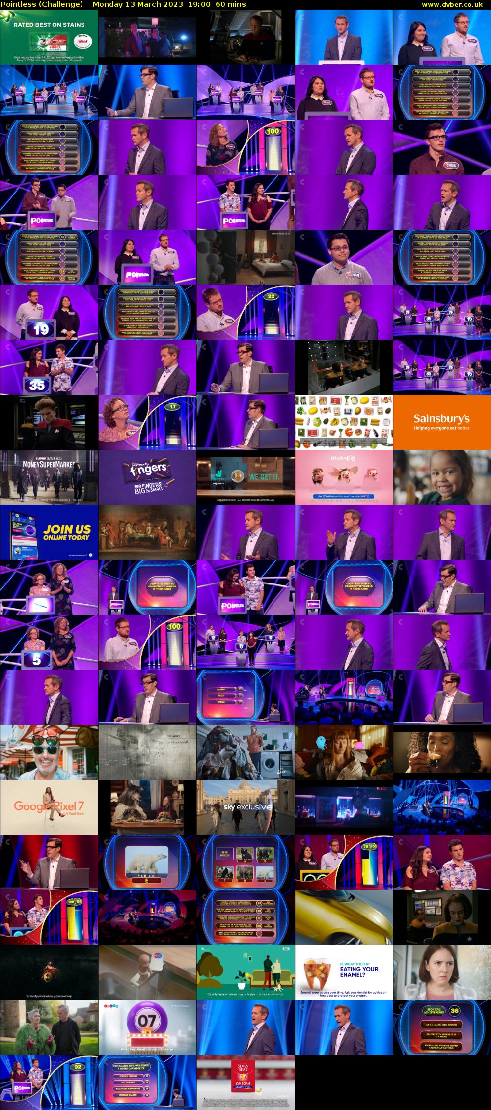 Pointless (Challenge) Monday 13 March 2023 19:00 - 20:00