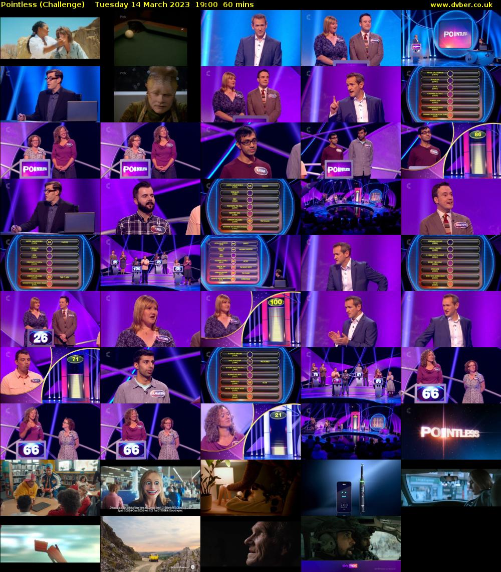 Pointless (Challenge) Tuesday 14 March 2023 19:00 - 20:00