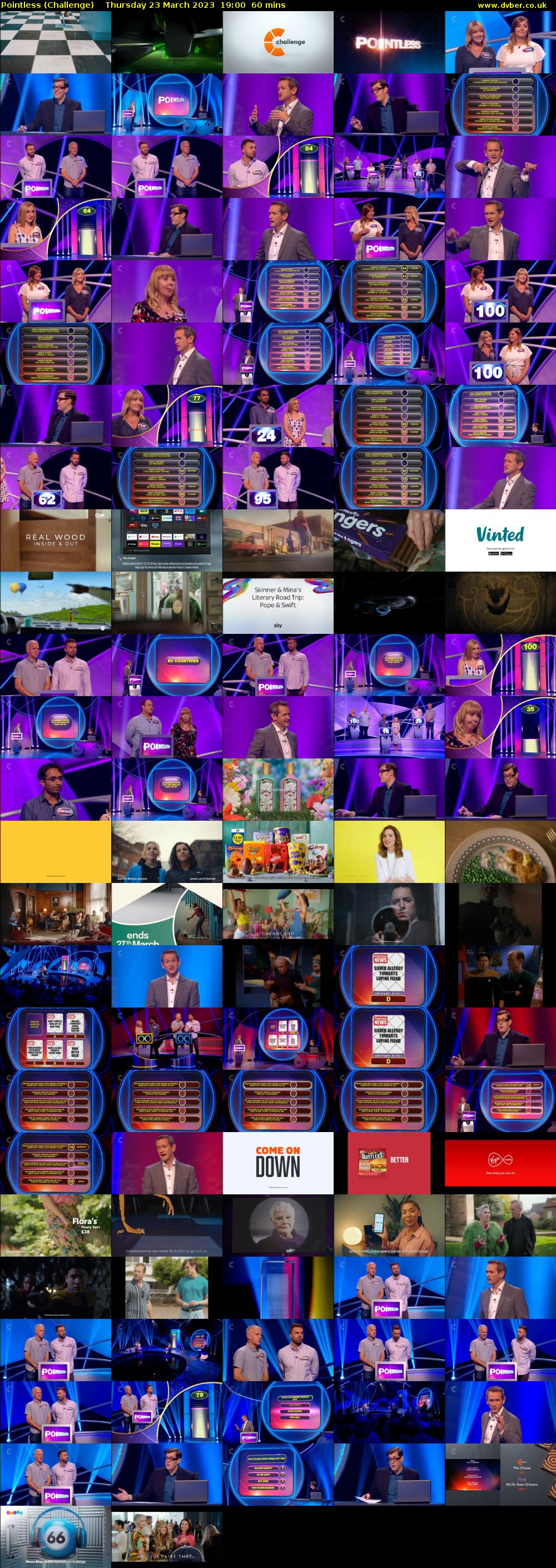 Pointless (Challenge) Thursday 23 March 2023 19:00 - 20:00