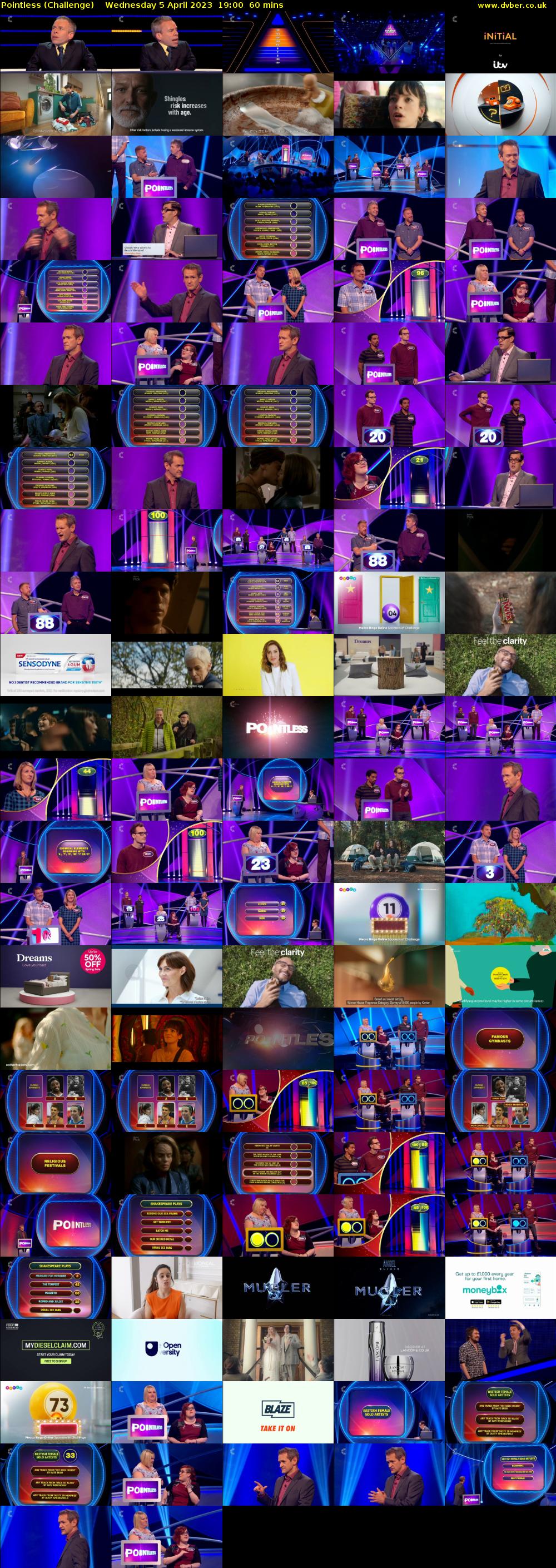 Pointless (Challenge) Wednesday 5 April 2023 19:00 - 20:00