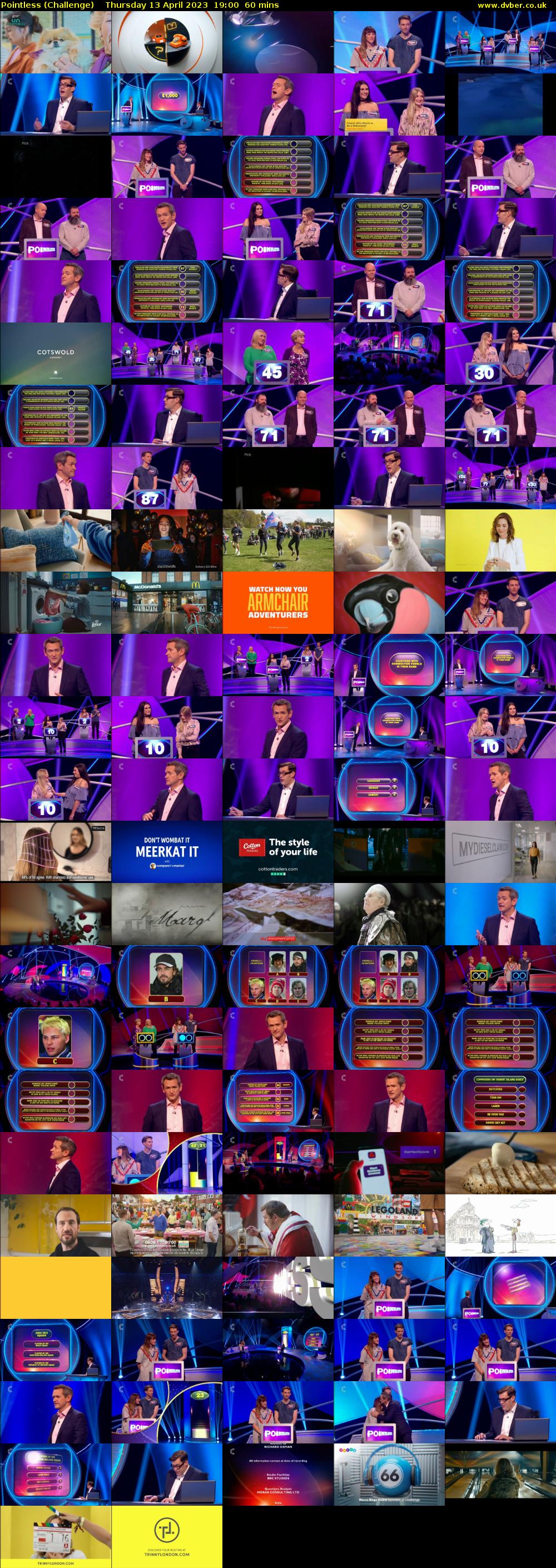 Pointless (Challenge) Thursday 13 April 2023 19:00 - 20:00