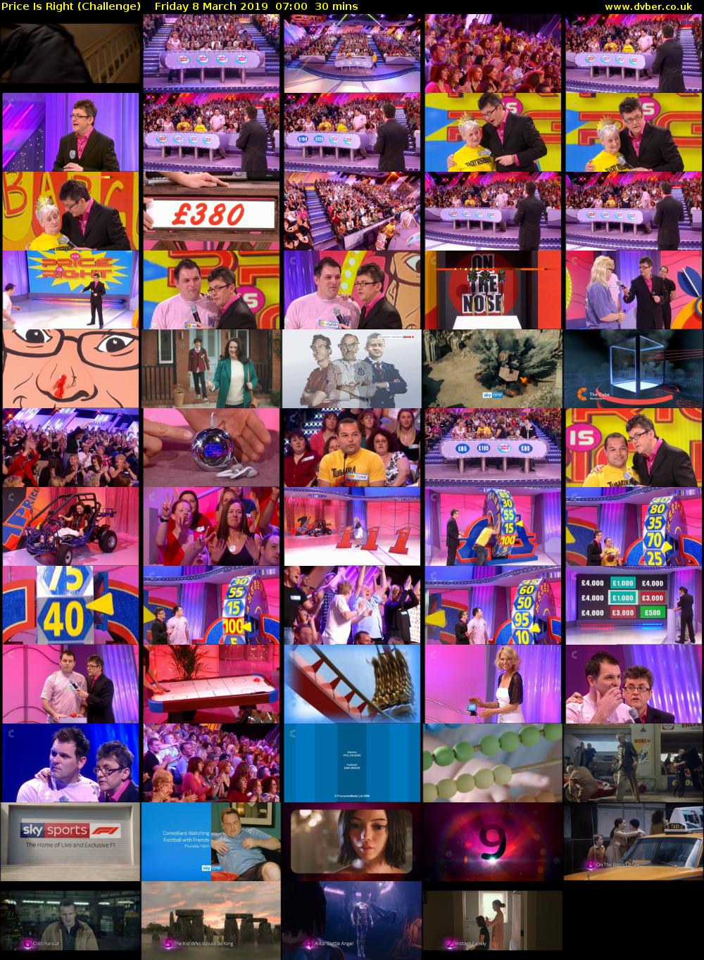 Price Is Right (Challenge) Friday 8 March 2019 07:00 - 07:30