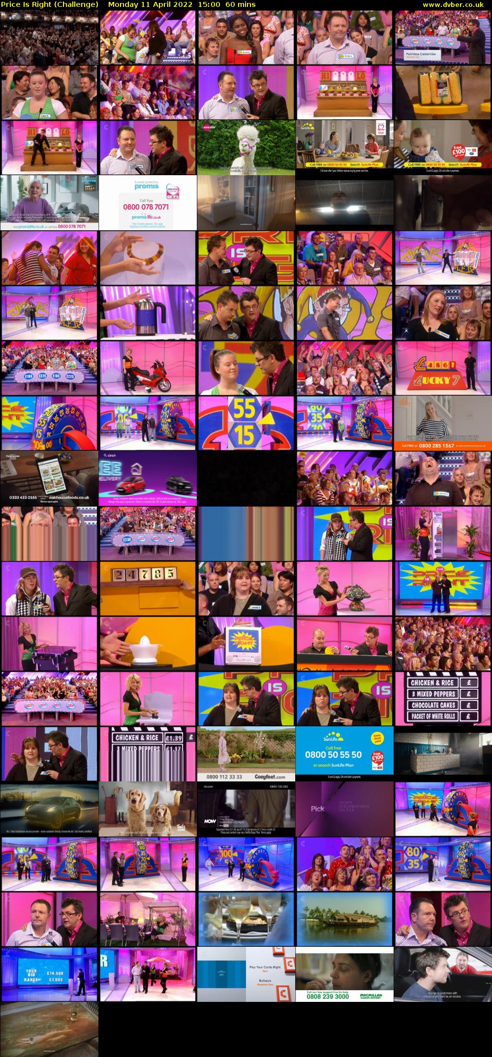 Price Is Right (Challenge) Monday 11 April 2022 15:00 - 16:00