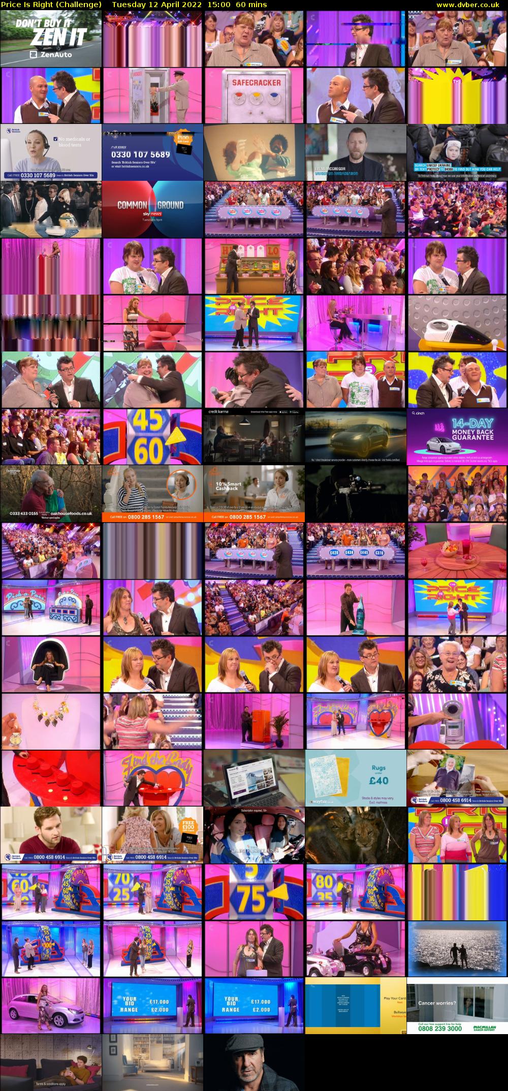 Price Is Right (Challenge) Tuesday 12 April 2022 15:00 - 16:00