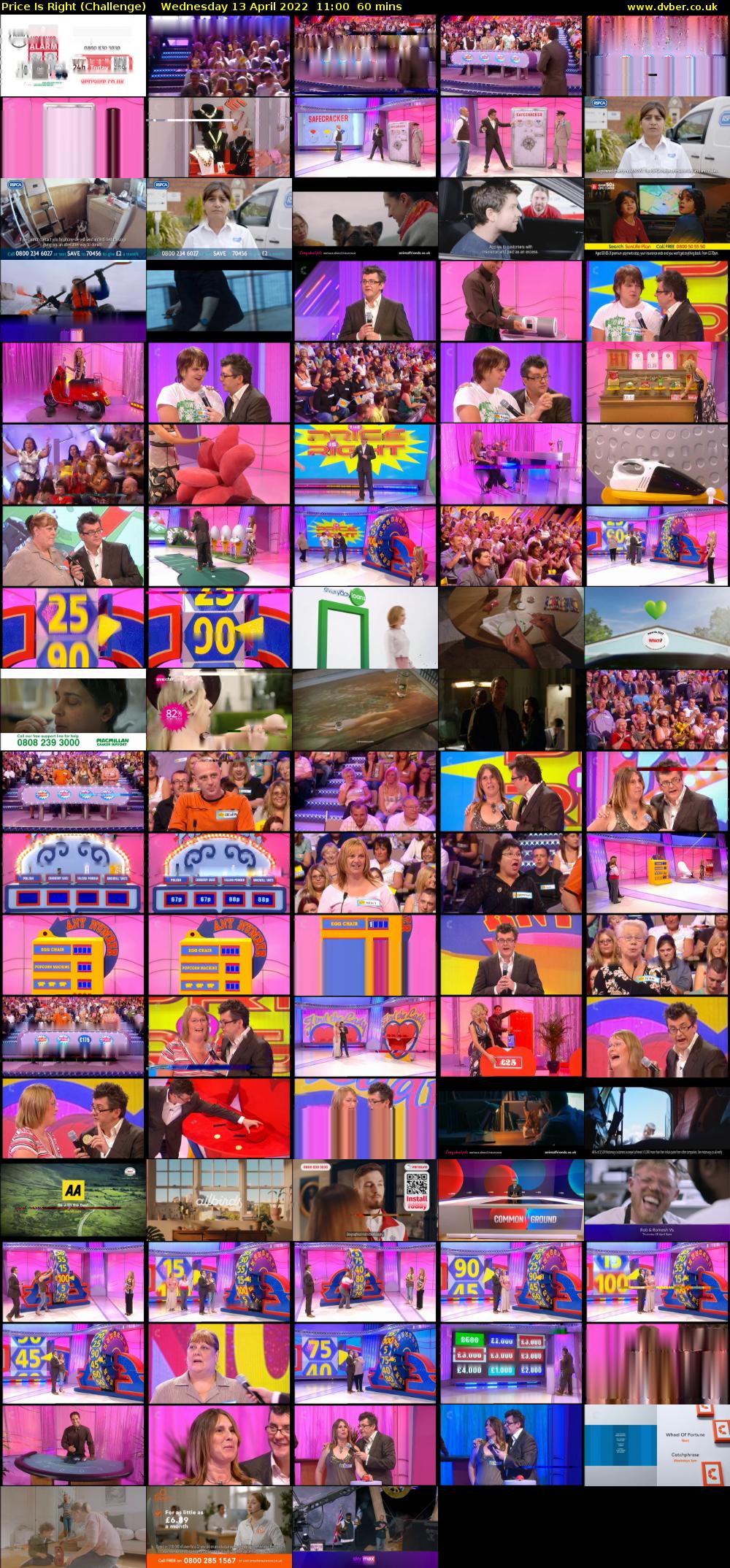 Price Is Right (Challenge) Wednesday 13 April 2022 11:00 - 12:00