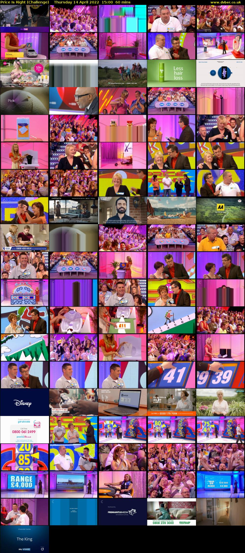 Price Is Right (Challenge) Thursday 14 April 2022 15:00 - 16:00