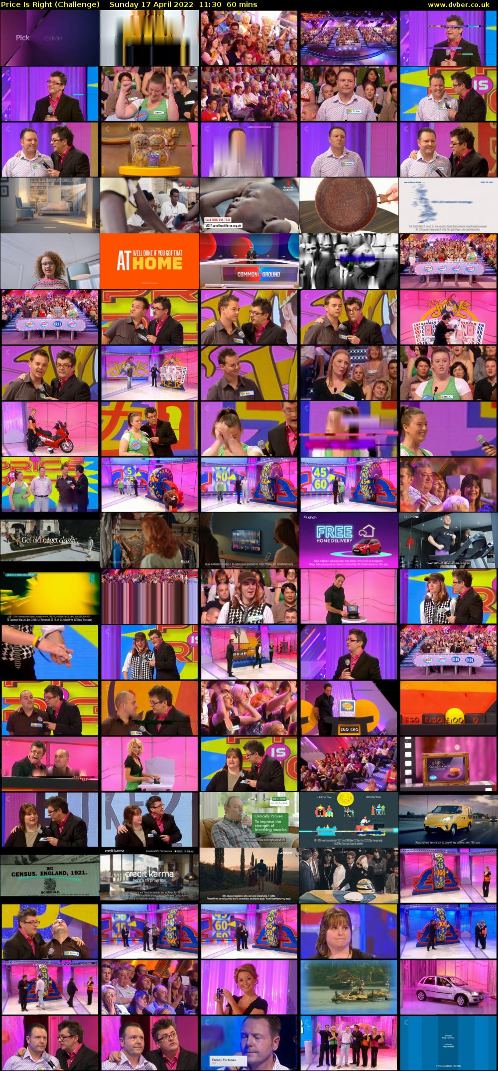 Price Is Right (Challenge) Sunday 17 April 2022 11:30 - 12:30