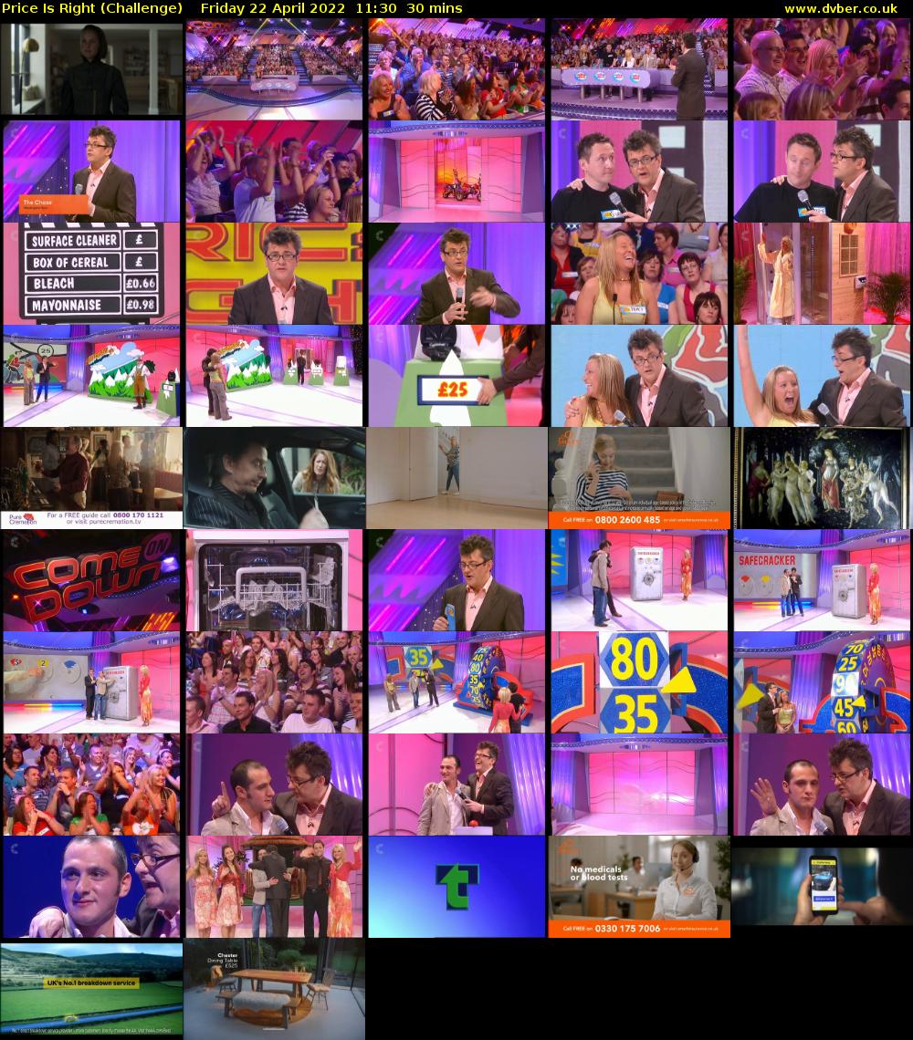 Price Is Right (Challenge) Friday 22 April 2022 11:30 - 12:00