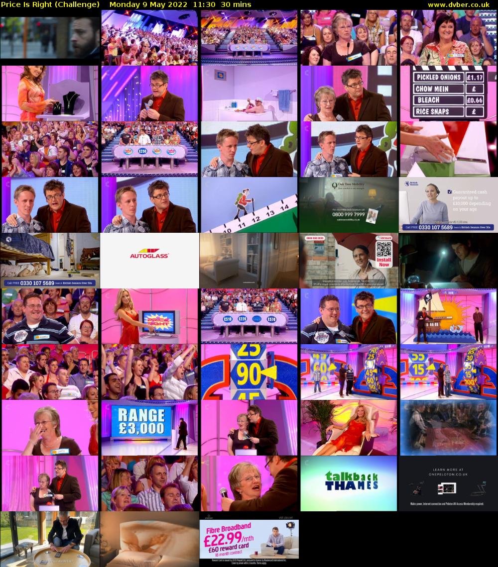 Price Is Right (Challenge) Monday 9 May 2022 11:30 - 12:00