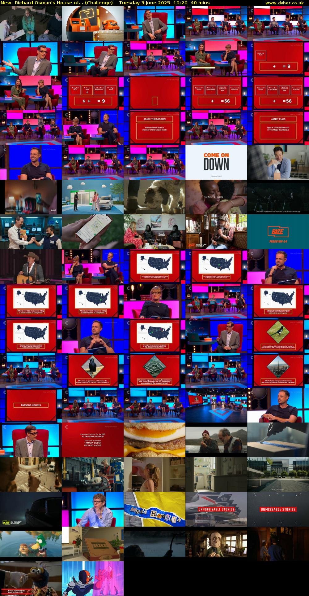 Richard Osman's House of... (Challenge) Tuesday 3 June 2025 19:20 - 20:00
