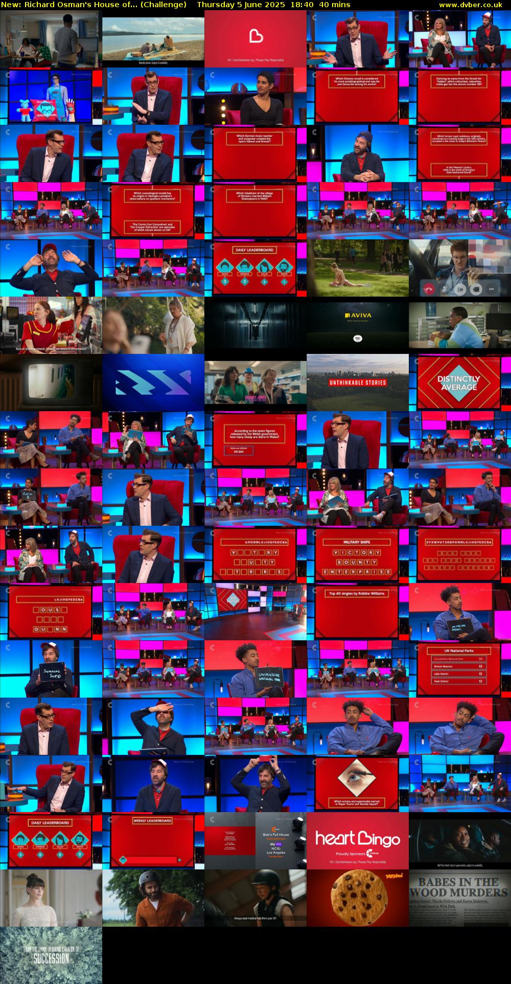 Richard Osman's House of... (Challenge) Thursday 5 June 2025 18:40 - 19:20
