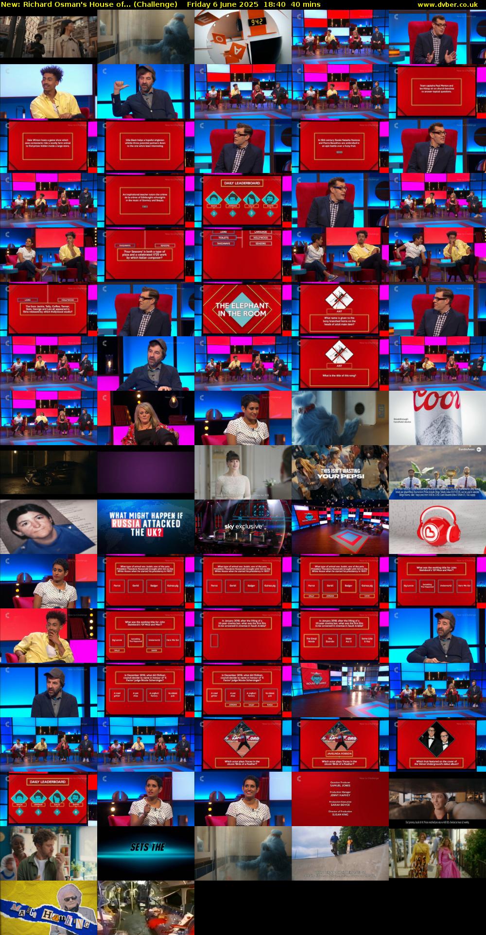 Richard Osman's House of... (Challenge) Friday 6 June 2025 18:40 - 19:20