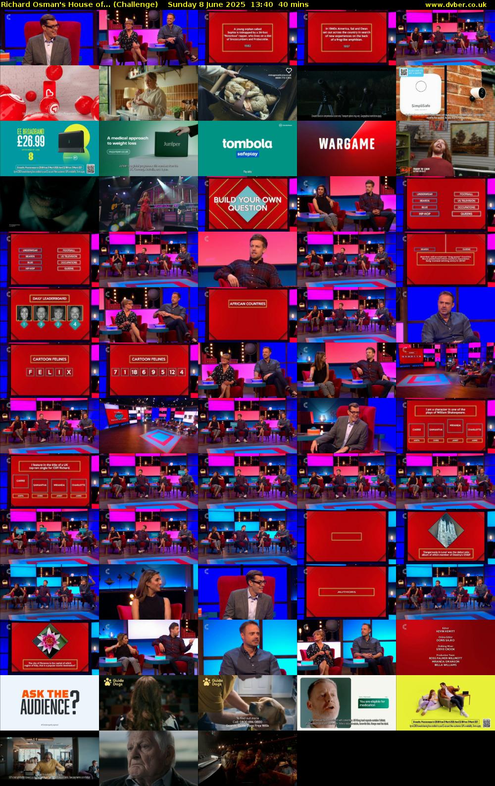 Richard Osman's House of... (Challenge) Sunday 8 June 2025 13:40 - 14:20