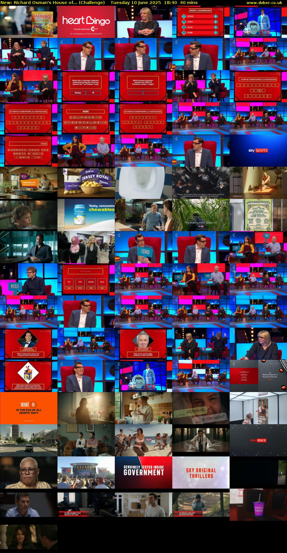 Richard Osman's House of... (Challenge) Tuesday 10 June 2025 18:40 - 19:20