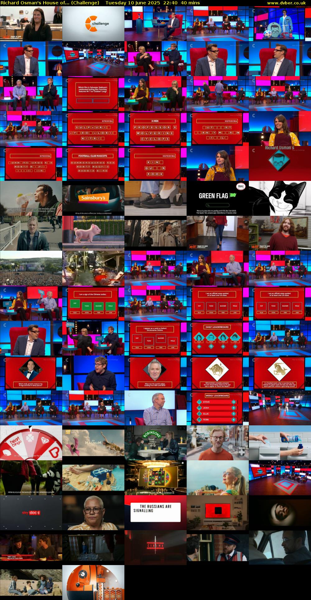 Richard Osman's House of... (Challenge) Tuesday 10 June 2025 22:40 - 23:20
