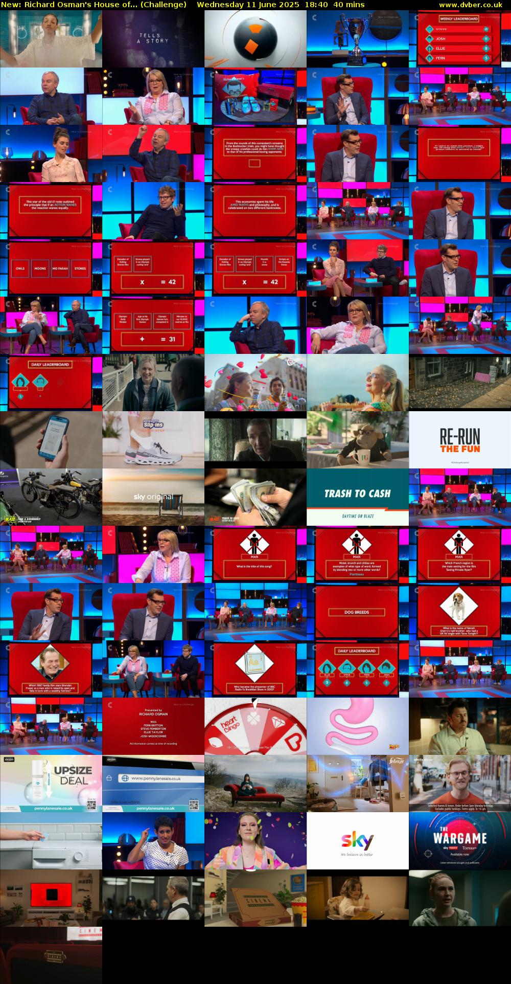 Richard Osman's House of... (Challenge) Wednesday 11 June 2025 18:40 - 19:20