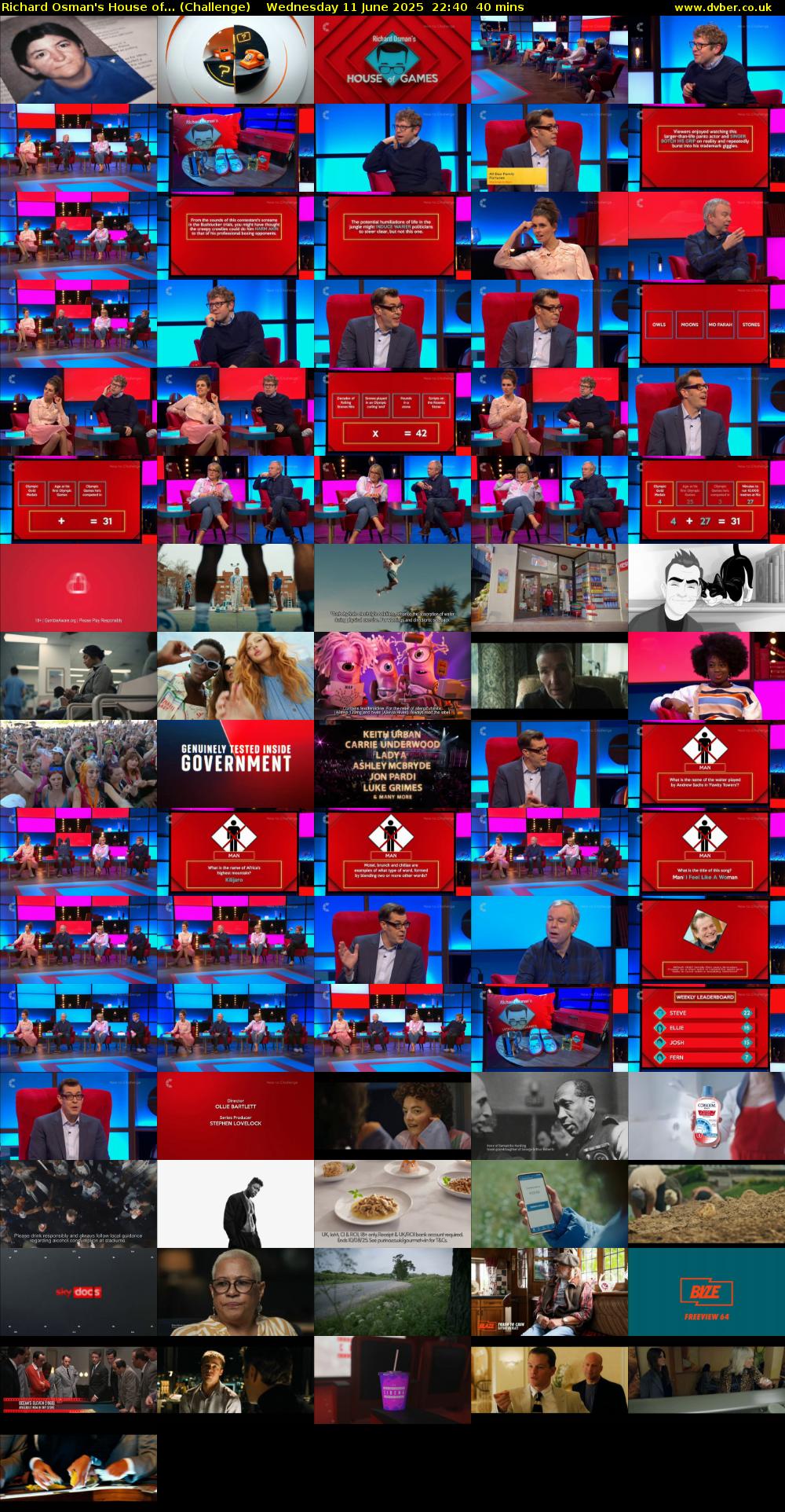 Richard Osman's House of... (Challenge) Wednesday 11 June 2025 22:40 - 23:20