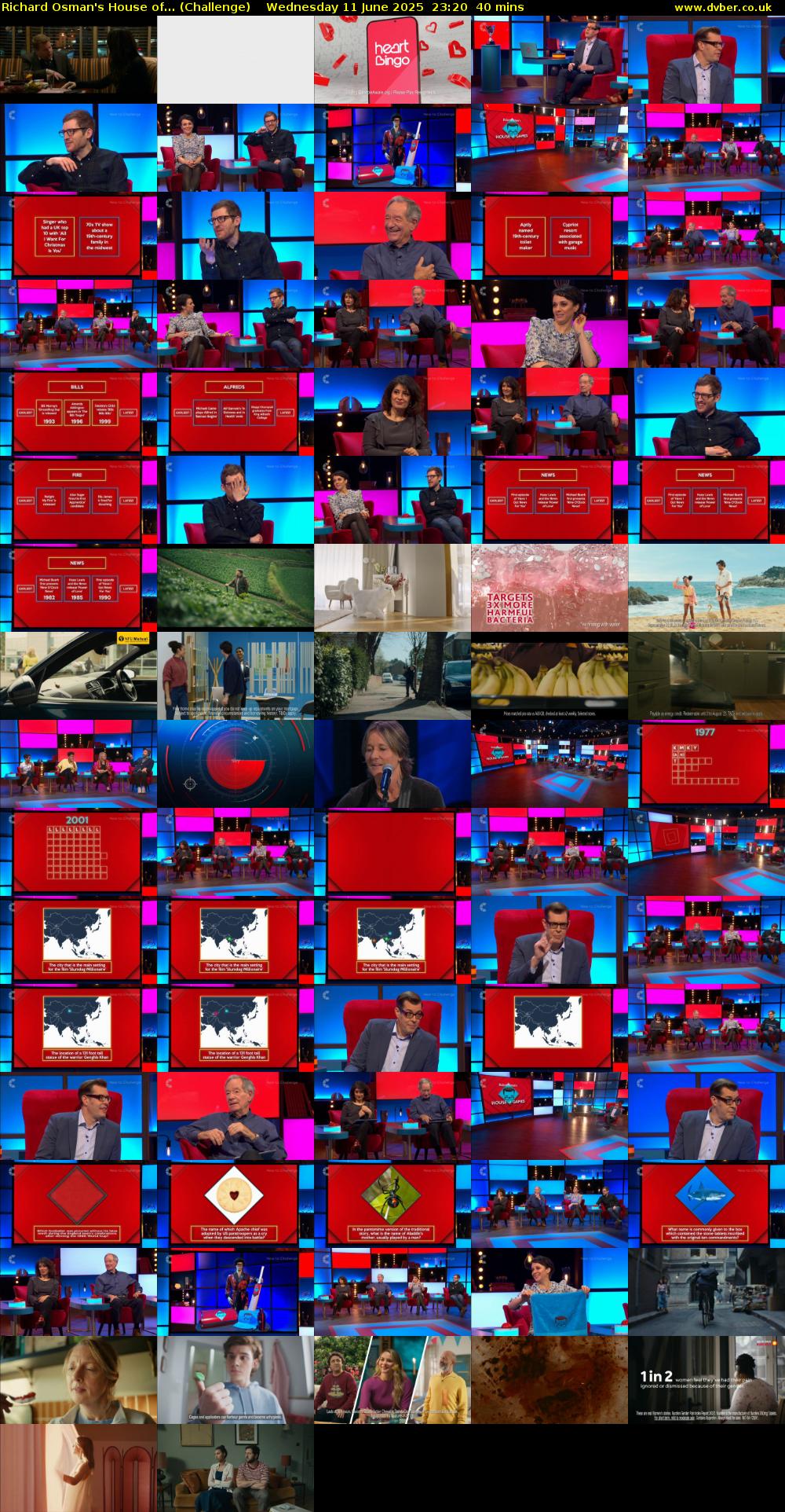 Richard Osman's House of... (Challenge) Wednesday 11 June 2025 23:20 - 00:00