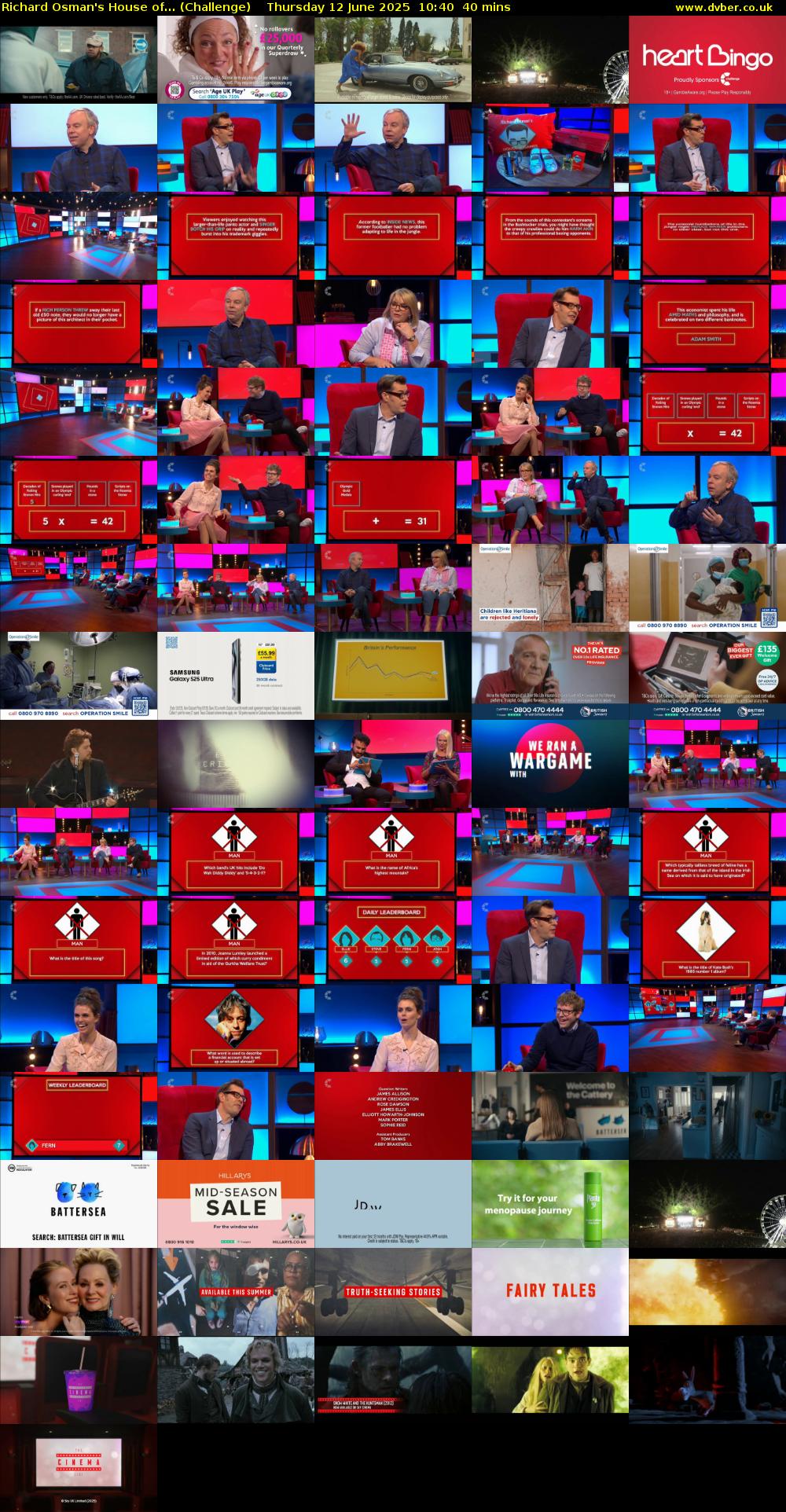 Richard Osman's House of... (Challenge) Thursday 12 June 2025 10:40 - 11:20