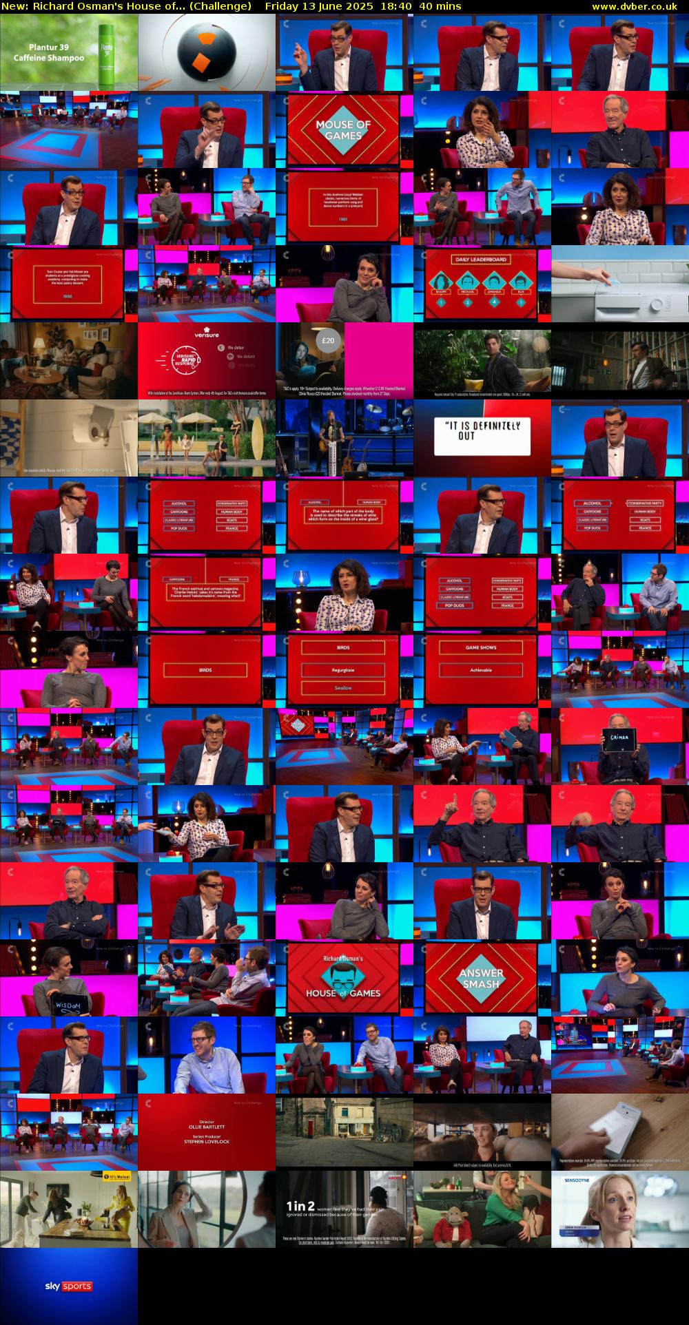Richard Osman's House of... (Challenge) Friday 13 June 2025 18:40 - 19:20