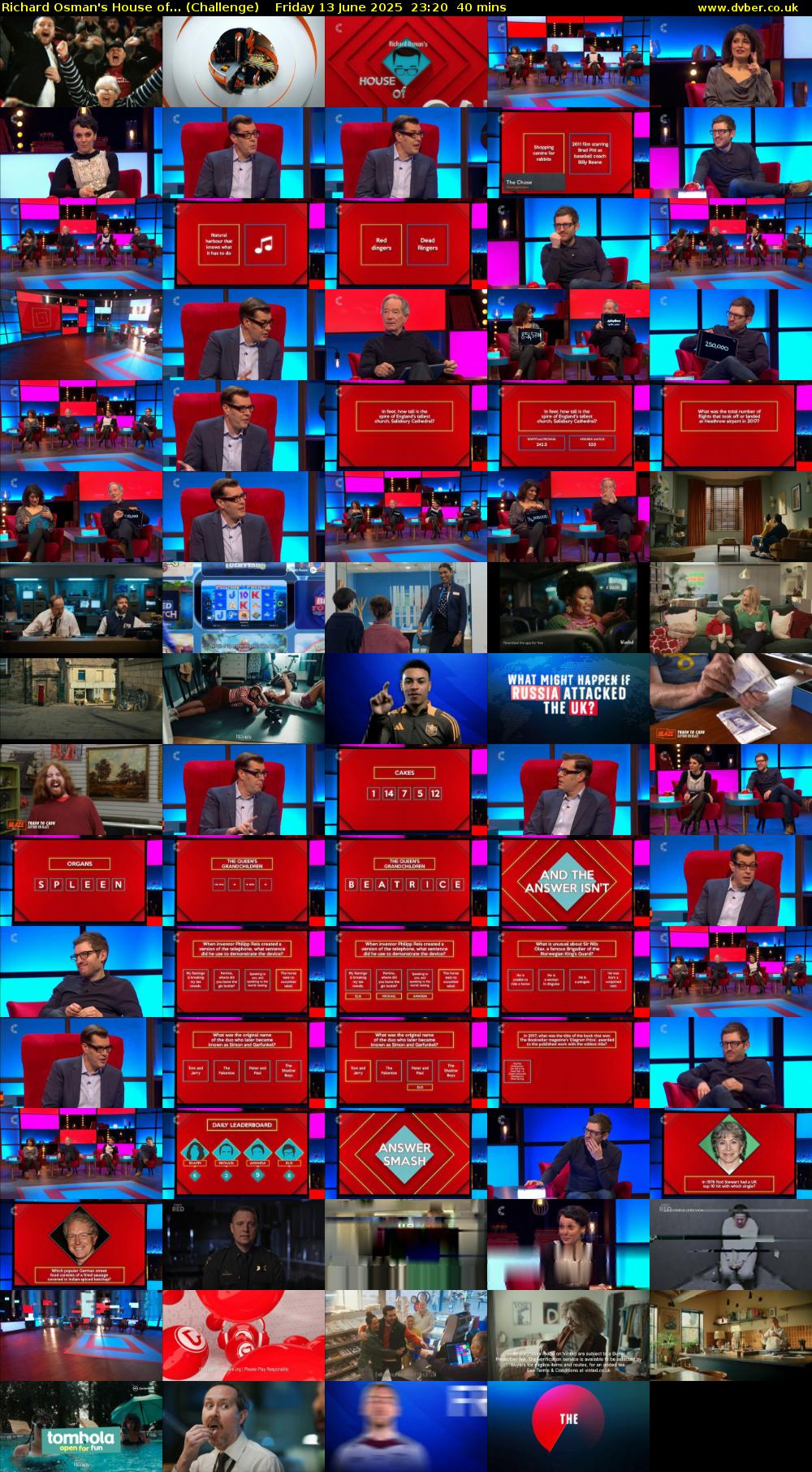 Richard Osman's House of... (Challenge) Friday 13 June 2025 23:20 - 00:00