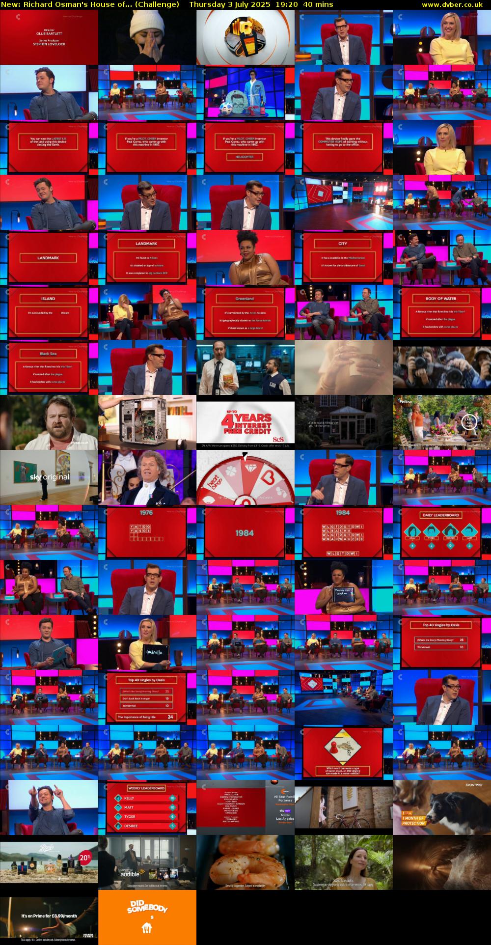 Richard Osman's House of... (Challenge) Thursday 3 July 2025 19:20 - 20:00