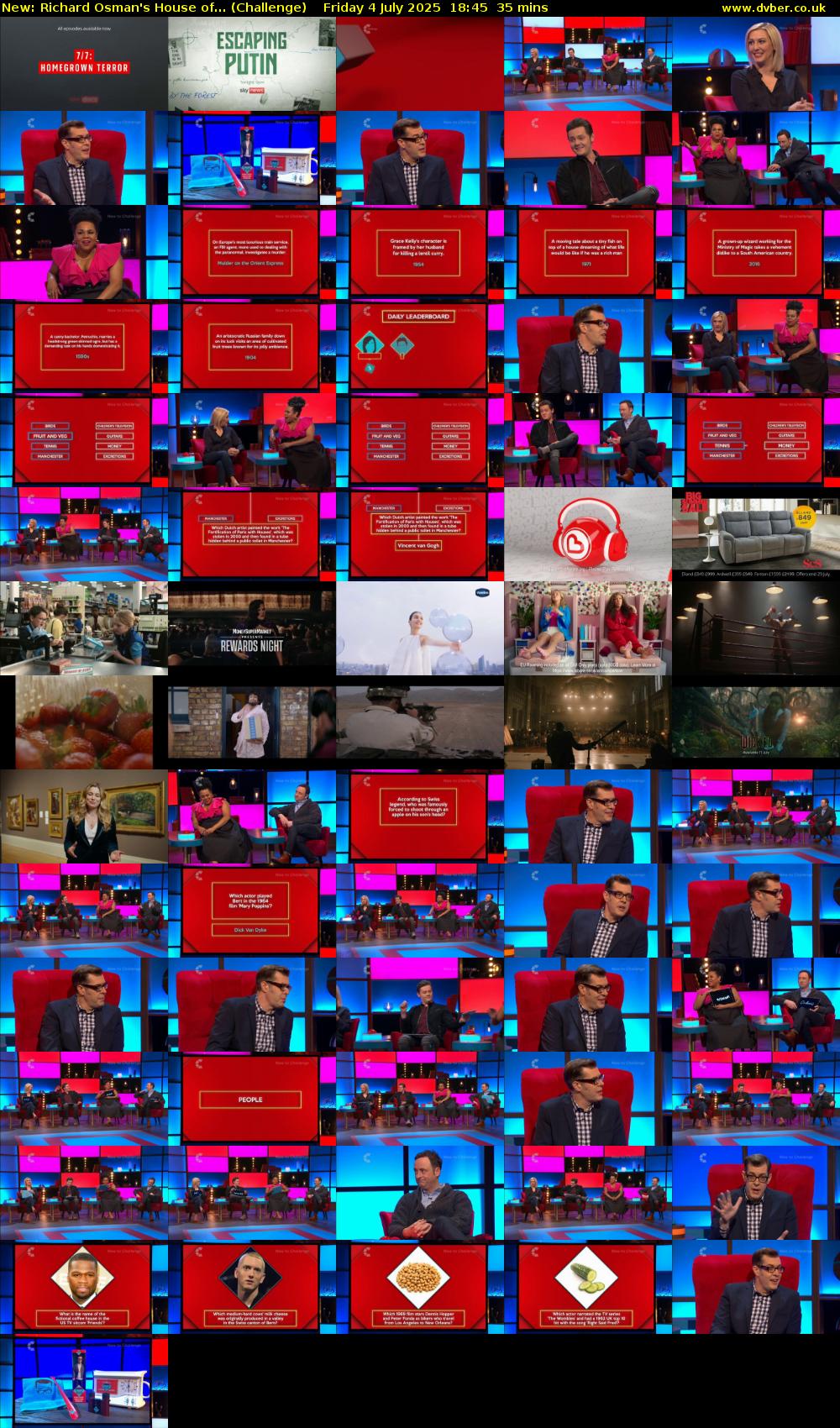 Richard Osman's House of... (Challenge) Friday 4 July 2025 18:45 - 19:20