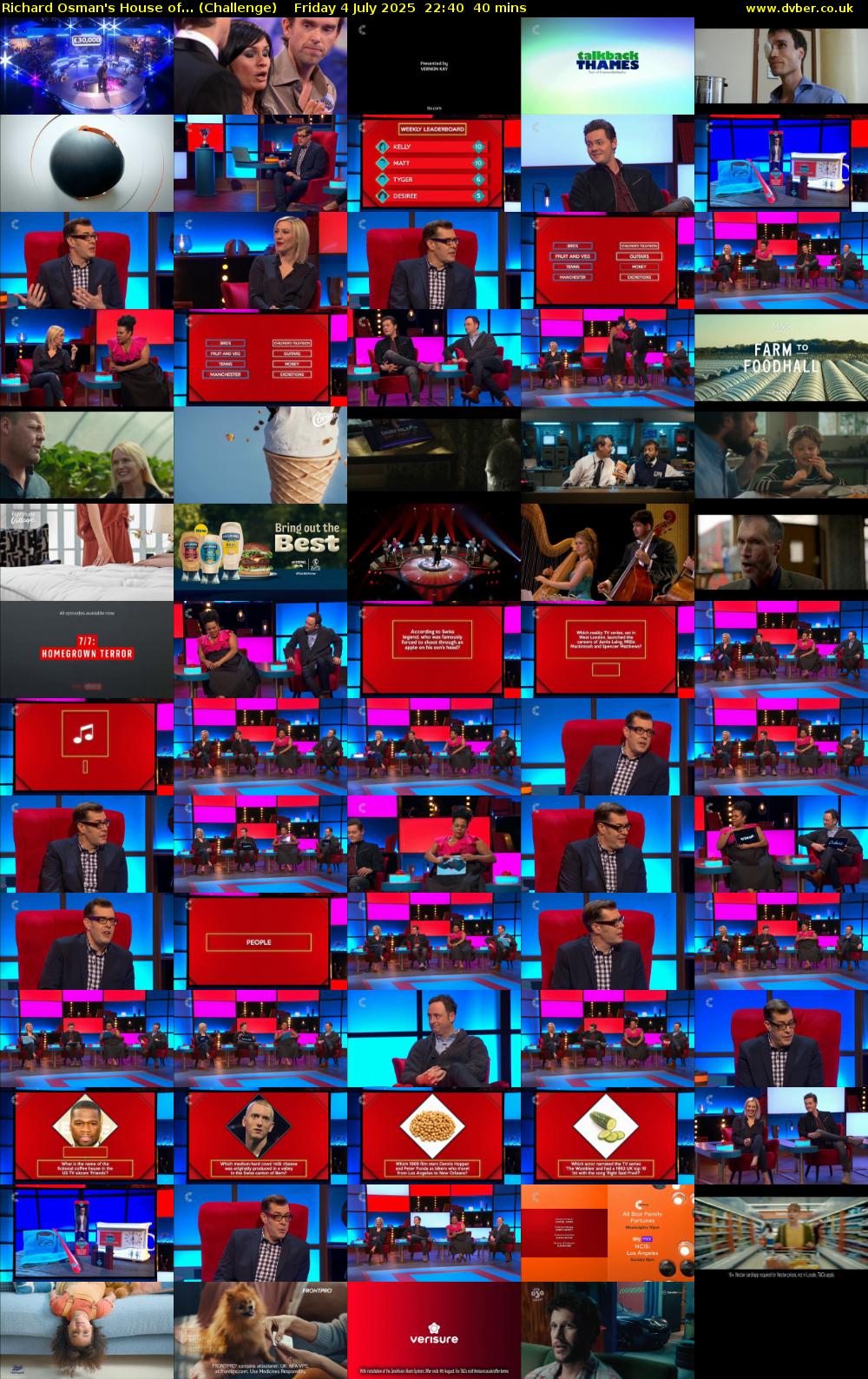 Richard Osman's House of... (Challenge) Friday 4 July 2025 22:40 - 23:20