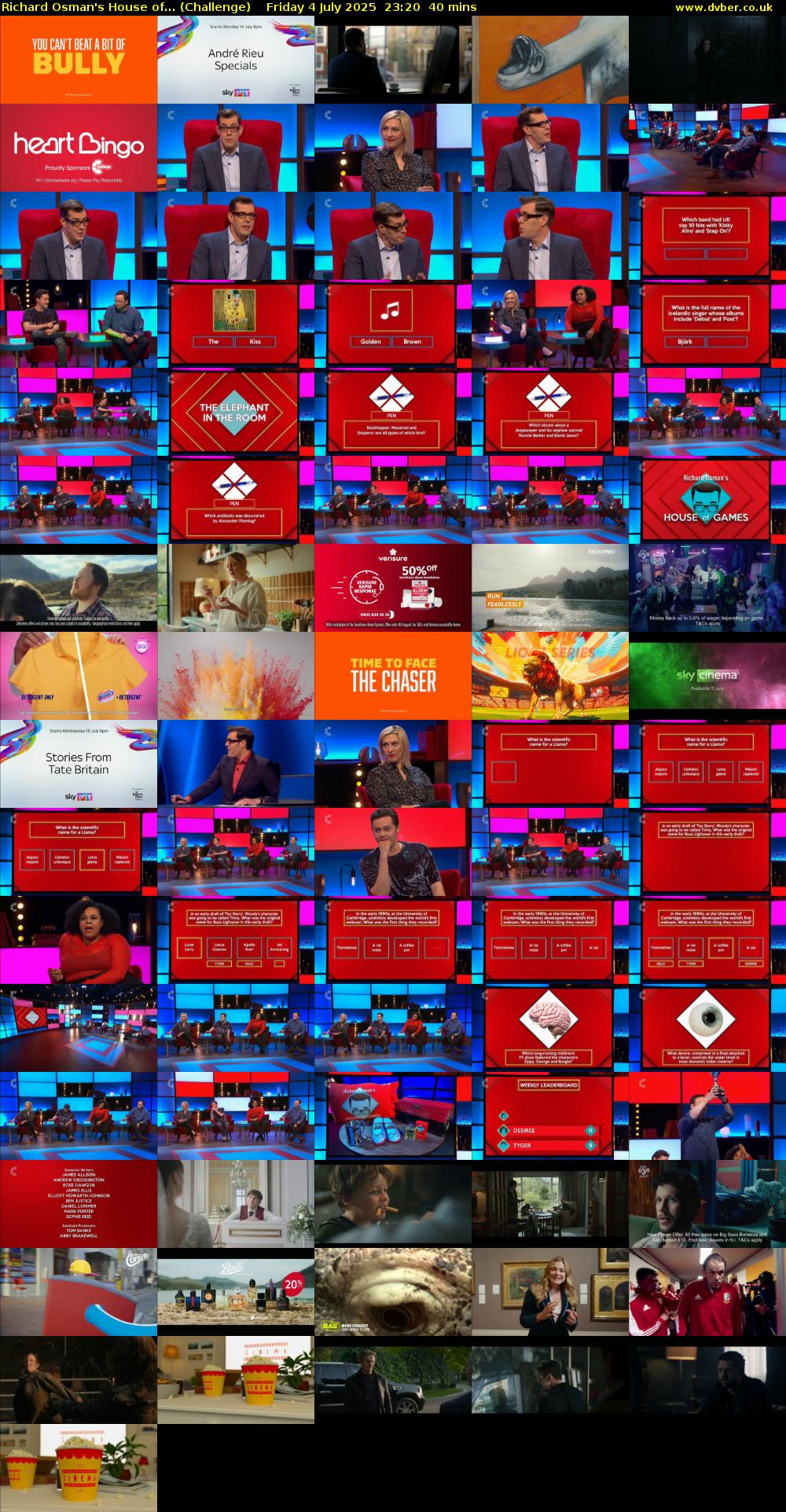 Richard Osman's House of... (Challenge) Friday 4 July 2025 23:20 - 00:00