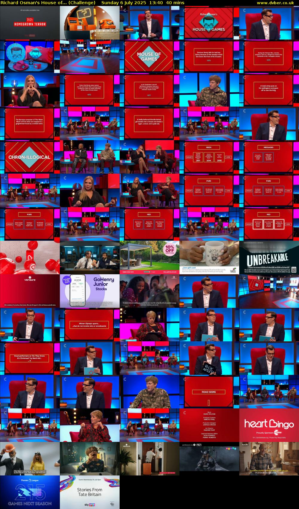 Richard Osman's House of... (Challenge) Sunday 6 July 2025 13:40 - 14:20
