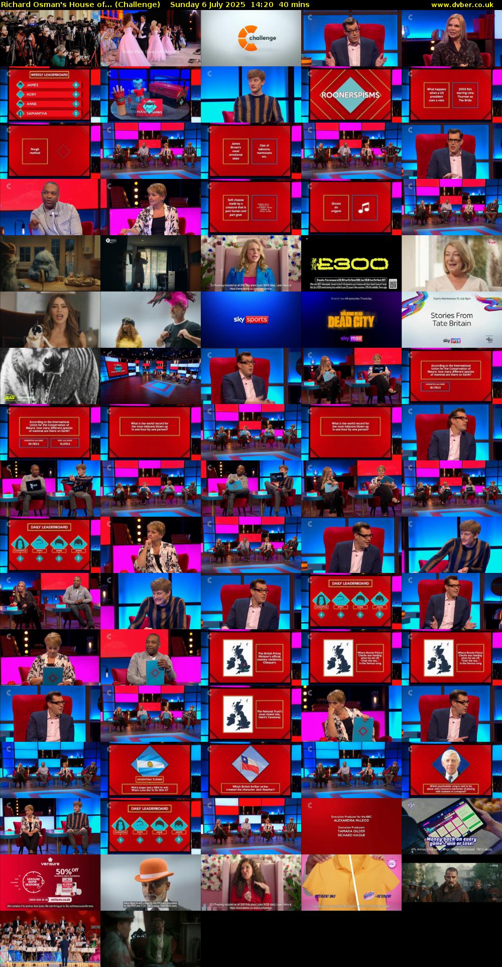Richard Osman's House of... (Challenge) Sunday 6 July 2025 14:20 - 15:00